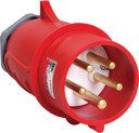 IEK PSN02-032-5 Вилка переносная ССИ-025 32А-6ч/200/346-240/415В 3Р+РЕ+N IP44 MAGNUM