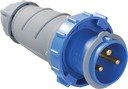 Вилка переносная ССИ-033 63А-6ч/200-250В 2Р+РЕ IP67 MAGNUM