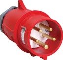 IEK PSN52-016-5 Вилка стационарная ССИ-515 16А-6ч/200/346-240/415В 3Р+РЕ+N IP44 MAGNUM