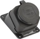 IEK PKR22-016-2-K02 РБу13-1-0м Розетка с защитной крышкой угловая настенная ОМЕГА IP44