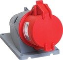 IEK PSN12-032-5 Розетка стационарная ССИ-125 32А-6ч/200/346-240/415В 3Р+РЕ+N IP44 MAGNUM