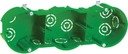 IEK UKG30-212-070-045-M Коробка КМ40024 установочная 3 места d212х70x45 для полых стен (с саморезами и мет. лапками)