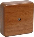 IEK UKO10-075-075-020-K24 Коробка КМ41212-05 расп. для о/п 75х75х20мм дуб (с конт.гр)