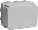 Коробка КМ41246 распаячная для о/п 190х140х120 мм IP55 (RAL7035, 10 гермовводов)