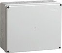 Коробка КМ41342 распаячная для о/п 240х195х90 мм IP55 (RAL7035, монт. плата, кабельные вводы 5 шт)