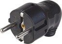 IEK EVP11-16-01-K02 ВПу11-02-Ст Вилка разборная угловая с з/к 16А черная