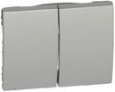 Legrand Galea Life 771312 Клавиша двойная (soft aluminium)