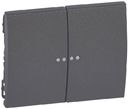 Legrand Galea Life 771279 Клавиша двойная (индикация, dark bronze)