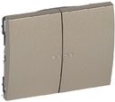 Legrand Galea Life 771479 Клавиша двойная (индикация, titanium)