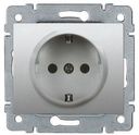 Legrand Galea Life 771362 Розетка с заземляющим контактом (16 А, под рамку, скрытая установка, aluminium)
