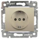 Legrand Galea Life 771462 Розетка с заземляющим контактом (16 А, под рамку, скрытая установка, titanium)