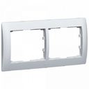 Legrand DIY Galea Life 696852 Рамка 2-постовая (горизонтальная, алюминий)