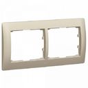 Legrand DIY Galea Life 696872 Рамка 2-постовая (горизонтальная, титан)