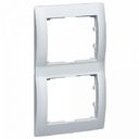 Legrand DIY Galea Life 696855 Рамка 2-постовая (вертикальная, алюминий)