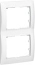 Legrand DIY Galea Life 696815 Рамка 2-постовая (вертикальная, белая)