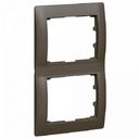 Legrand DIY Galea Life 696835 Рамка 2-постовая (вертикальная, темная бронза)