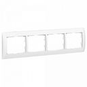 Legrand DIY Galea Life 696814 Рамка 4-постовая (горизонтальная, белая)