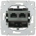 Legrand Galea Life 775936 Розетка комбинированная (2хRJ45/RJ11/RJ12, cat.3, механизм, скрытая установка)