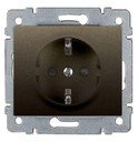 Legrand Galea Life 771263 Розетка с заземляющим контактом (16 А, под рамку, шторки, скрытая установка, dark bronze)