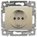Legrand Galea Life 771463 Розетка с заземляющим контактом (16 А, под рамку, шторки, скрытая установка, titanium)