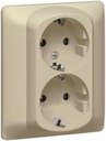 Legrand Galea Life 771430 Розетка двойная с заземляющим контактом (16 А, в сборе, скрытая установка, titanium)