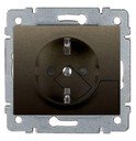 Legrand Galea Life 771224 Розетка с заземляющим контактом (16 А, под рамку, скрытая установка, dark bronze)