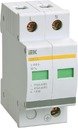 Огр-ль имп перенапр ОПС1-D 2Р In=5kA Un=230B Im=10kA ИЭК
