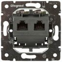 Legrand Galea Life 775830 Розетка компьютерная (2хRJ45, cat.6, механизм, скрытая установка)
