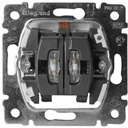 Legrand Galea Life 775825 Выключатель двухклавишный (10 А, подсветка, механизм, скрытая установка)