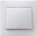 IEK EVK12-K01-10-DM ВСп10-1-0-КБ Выключатель 1кл проход 10А КВАРТА (белый)