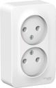 Schneider Electric Blanca BLNRA000221 Розетка двойная (16 А, IP20, в сборе, открытая установка, белая)