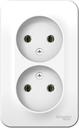 Schneider Electric Blanca BLNRA000211 Розетка двойная (16 А, IP20, в сборе, открытая установка, белая)