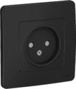 Schneider Electric Blanca BLNRS000116 Розетка одинарная (16 А, IP20, в сборе, скрытая установка, шторки, антрацит)