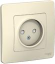 Schneider Electric Blanca BLNRS000112 Розетка одинарная (16 А, IP20, в сборе, скрытая установка, шторки, молочная)