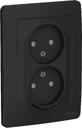 Schneider Electric Blanca BLNRS000126 Розетка двойная (16 А, IP20, в сборе, скрытая установка, шторки, антрацит)