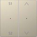 Schneider Electric Merten D-Life PlusLink MTN5227-6033 Клавиша двойная "S1/S2+Вверх/Вниз" (сахара)