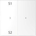 Schneider Electric Merten D-Life PlusLink MTN5226-6035 Клавиша двойная "S1/S2" (белый лотос)