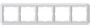 Schneider Electric Merten Antique MTN483519 Рамка 5-постовая (универсальная, полярно-белый)