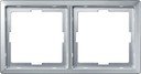 Schneider Electric Merten Artec MTN481260 Рамка 2-постовая (универсальная, алюминий)