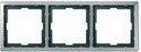 Schneider Electric Merten Artec MTN481346 Рамка 3-постовая (универсальная, сталь)