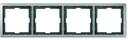 Schneider Electric Merten Artec MTN481446 Рамка 4-постовая (универсальная, сталь)