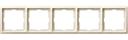 Schneider Electric Merten Artec MTN481544 Рамка 5-постовая (универсальная, бежевая)