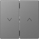 Schneider Electric Merten D-Life MTN3855-6036 Клавиша для жалюзи двойная (нержавеющая сталь)