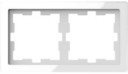 Schneider Electric Merten D-Life MTN4020-6520 Рамка 2-постовая (универсальная, белый кристалл)