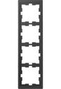 Schneider Electric Merten D-Life MTN4040-6534 Рамка 4-постовая (универсальная, антрацит)