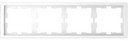 Schneider Electric Merten D-Life MTN4040-6535 Рамка 4-постовая (универсальная, белый лотос)