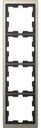 Schneider Electric Merten D-Life MTN4040-6550 Рамка 4-постовая (универсальная, никель)