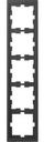 Schneider Electric Merten D-Life MTN4050-6534 Рамка 5-постовая (универсальная, антрацит)