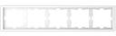 Schneider Electric Merten D-Life MTN4050-6535 Рамка 5-постовая (универсальная, белый лотос)