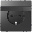 Schneider Electric Merten D-Life MTN2310-6034 Розетка с заземляющим контактом (16 А, под рамку, крышка, шторки, скрытая установка, антрацит)